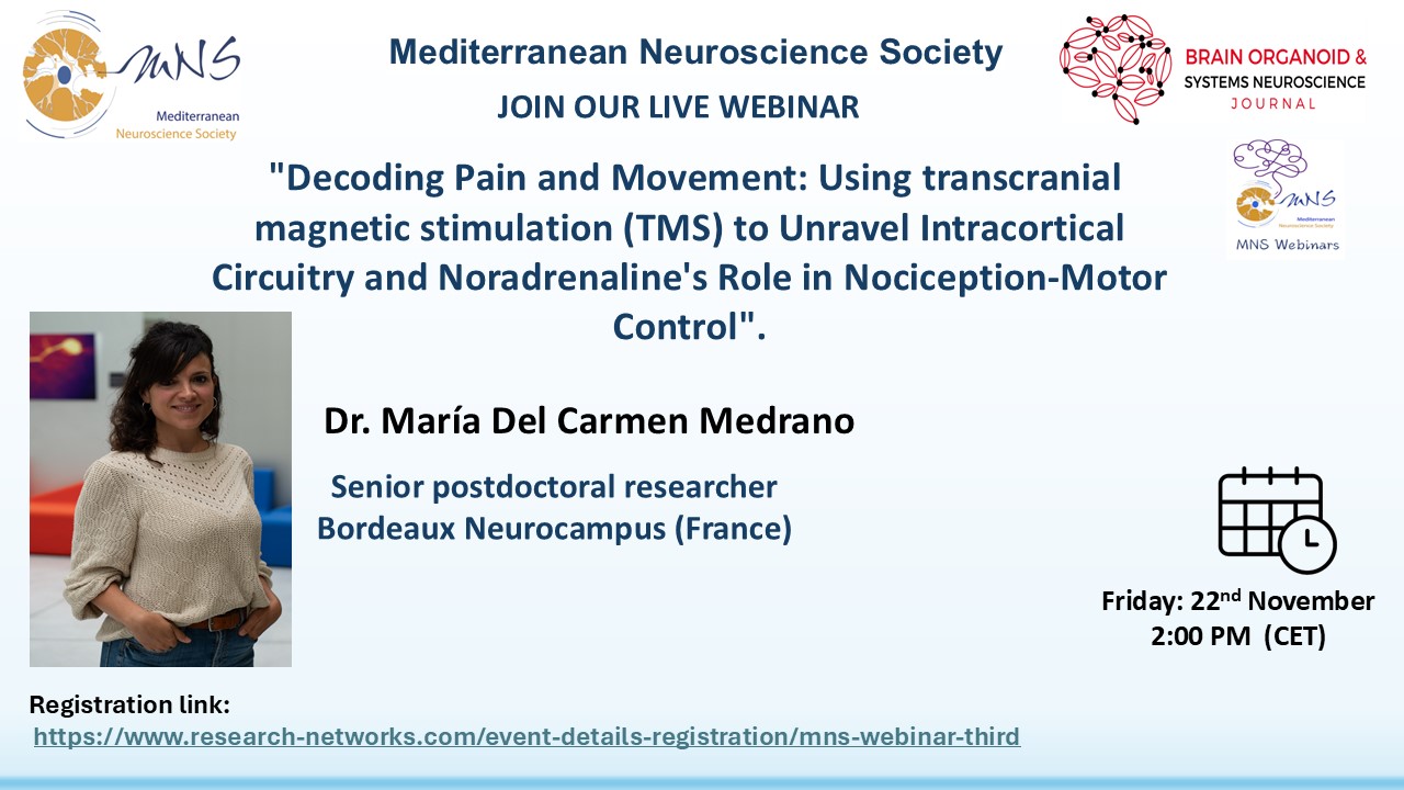 MNS Webinar - 22nd November - Dr Medrano